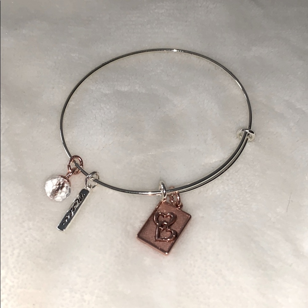 Mother/daughter thin cuff bracelet